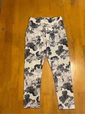 Balance Collection Black & White Watercolor Floral Leggings